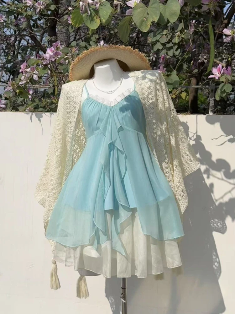 2026 Summer Y2K Kawaii Women Two Piece Set Japanese Cute Crop Top T-shirt & Cake Skirt Outfits Vintage Elegant Suits Outfits - view 2