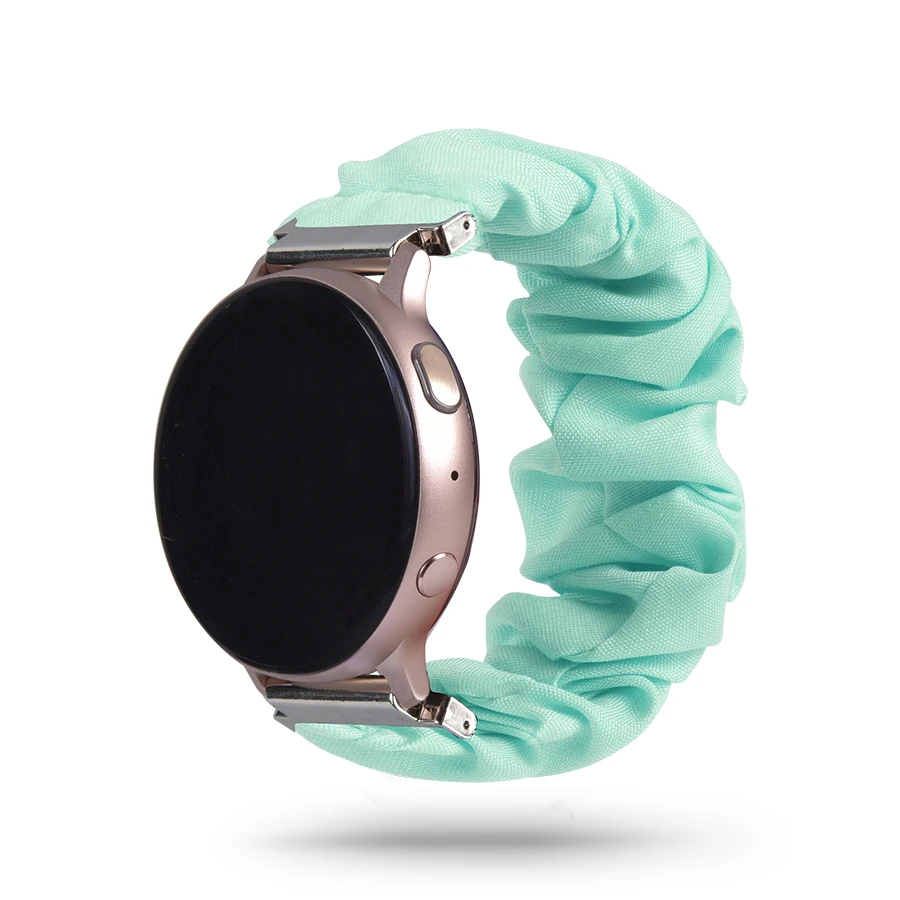 Correa elástica de nailon para reloj inteligente, pulsera de 20mm y 22mm para Samsung Galaxy Watch 6/5/4/3/Active 2/Huawei Watch 3/GT3-2, Amazfit Bip/GTS