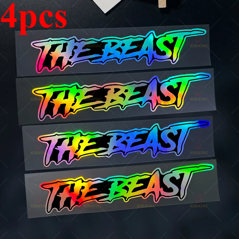 

4 шт., наклейки на мотоциклетный шлем THE BEAST, водонепроницаемые для мотоцикла, передний обтекатель, топливный бак, крыло, электрический скутер, виниловые наклейки