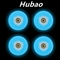 블루 LED 플래시 휠 인라인 스케이트, 스피드 스케이트, 록 팬시 롤러 스케이트, 60mm, 62mm, 64mm, 68mm, 70mm, 72mm, 76mm, 80mm, 90mm, 100mm, 110mm, 125mm, 4 개