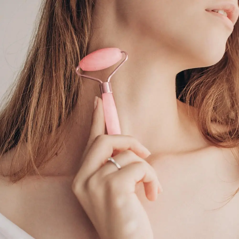 Rolo e gua sha, rolo facial, rolo facial, ferramentas de cuidados com a pele, massageador, resina, massagem facial para rosto, olhos, pescoço, corpo
