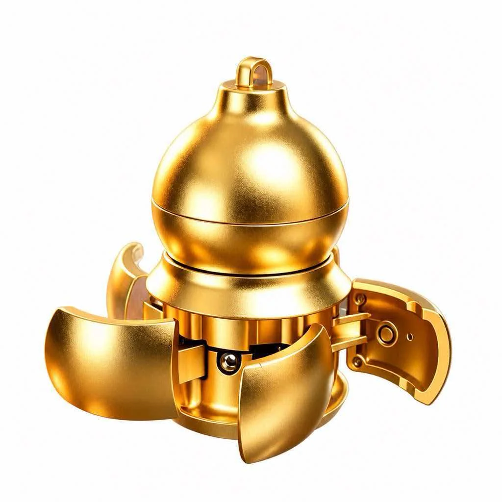 Creative Trendy Gourd Magnetic Fidget Spinner Finger Spinning Toys Focus Sensory Stress Relief Anxiety ADHD Cool Gadgets Fun