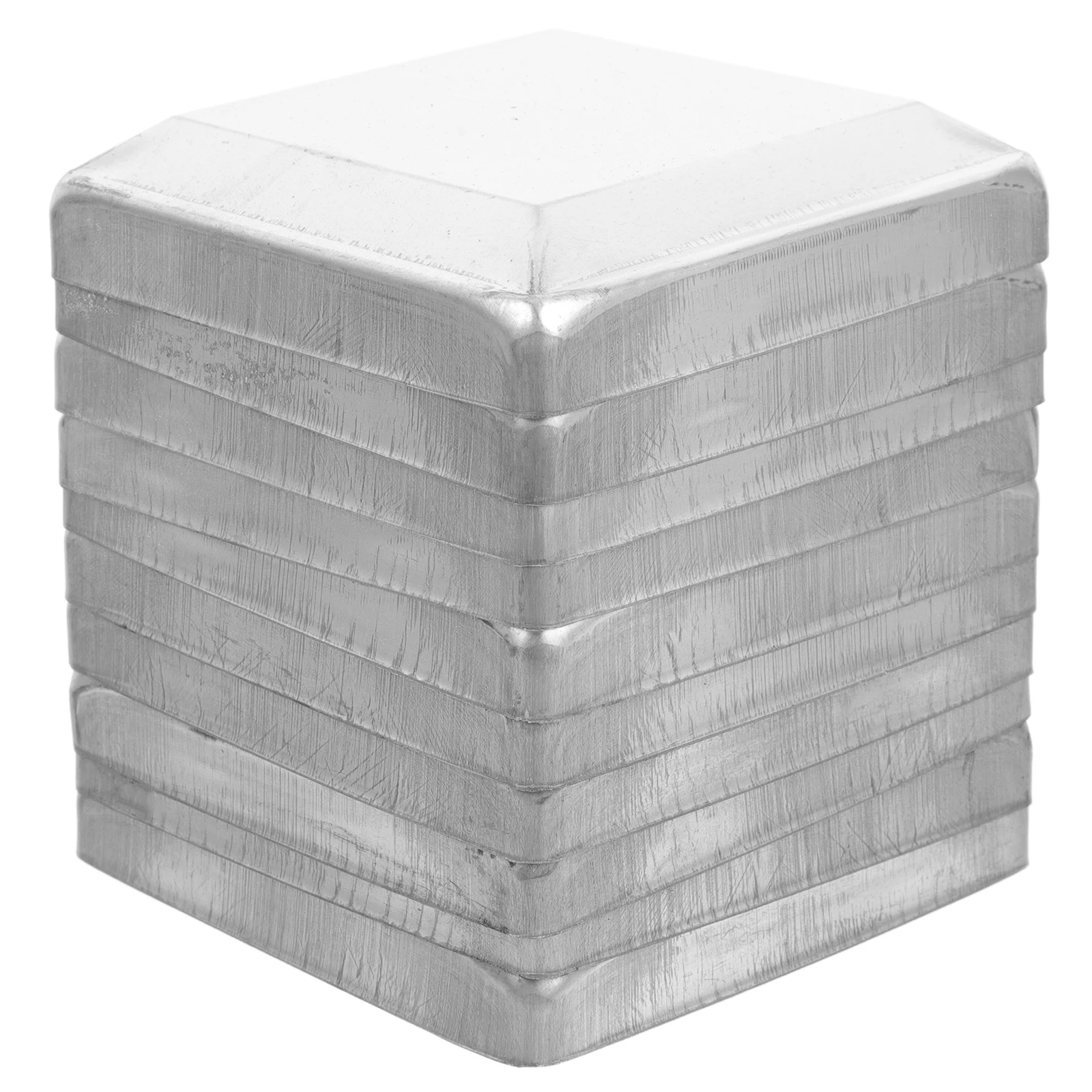 

10 шт. квадратная трубчатая крышка для колонны, стойки, колпачки из оцинкованной стали, декоративная железная крышка для забора, металлические финики, карманный забор