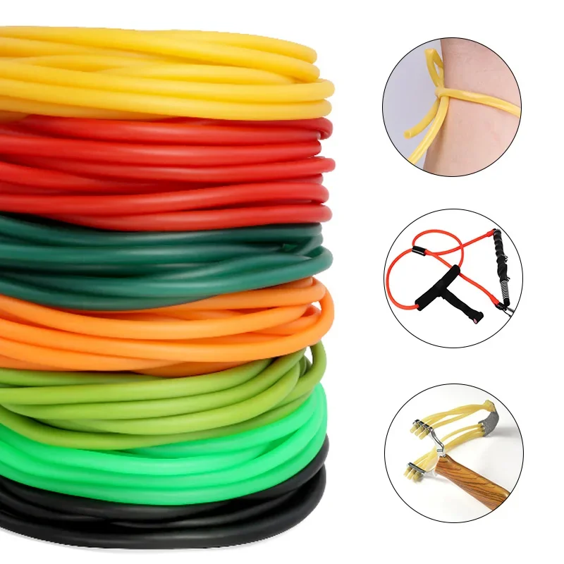 Nature Latex Rubber Hoses ID 1.6mm~6mm High Resilient Tension Pipe Multicolor
