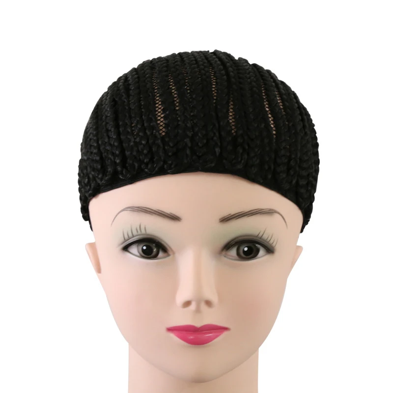 

Black Cornrow Wig Caps For Making Wigs Elastic Braids Hairnets Adjustable Wig Caps For Weave Crochet Braid Hair