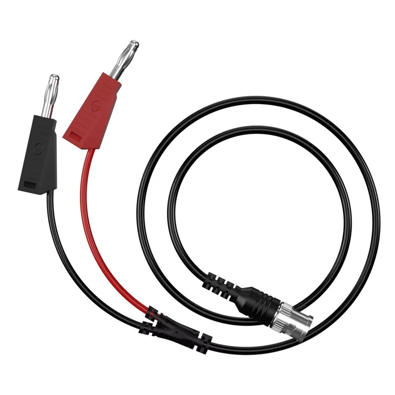 100CM BNC Male Plug To Stackable 4MM Banana Plug Low Loss Coaxial Cable Test Lead Connector for Oscilloscopes