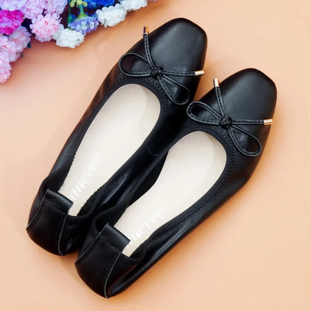 Genuine Leather Women Casual Shoes Flats Loafers Shoe Spring Woman Flats Shoes Female Loafers Slip-on Walking Shoes Woman Tenis