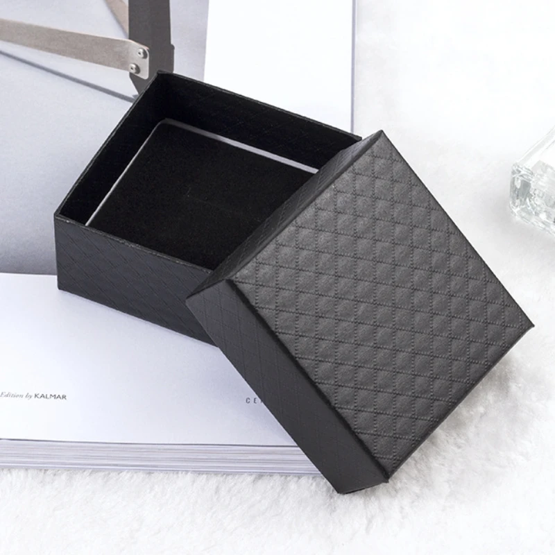 7*7cm Black Jewelry Box for Gift Boxes Necklace Boxes Bracelet Display Necklace Box Earrings and Ring Jewelry Packaging