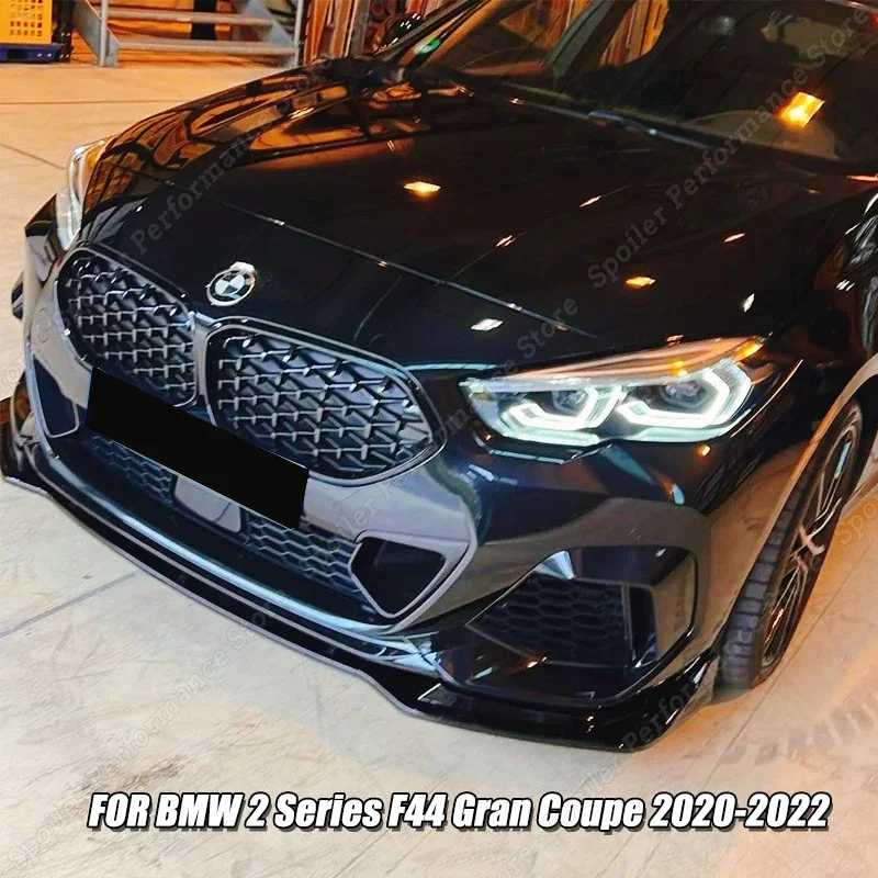 

3PCS Gloss Black Front Bumper Lip Spoiler For BMW 2 Series F44 Gran Coupe 2020-2022 Splitter Deflector Tuning Car Accessories