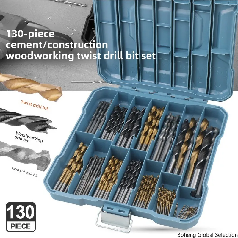 Twist drill bit 1-10mm set High speed steel drill bit Punching steel metal woodworking hand drill bit set
