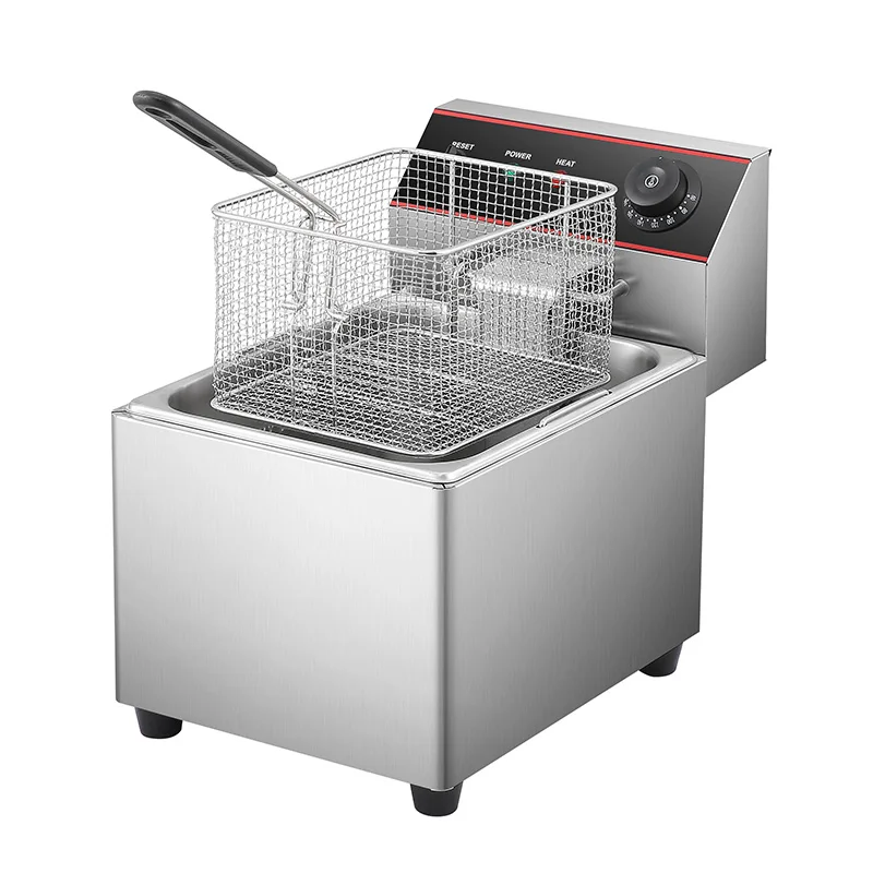 

Professional Commercial Electric Stainless Steel 6L Fryer For Potato Chips Chicken-for Hotels And Restaurants Home Use