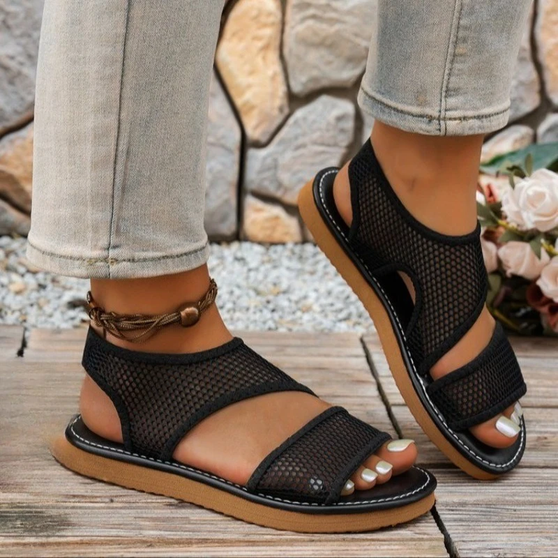 2025 Summer Retro Women Sandals Platform Casual Designer Shoes Woman Lightweight Retro Walking Party Sandals Zapatos De Mujer