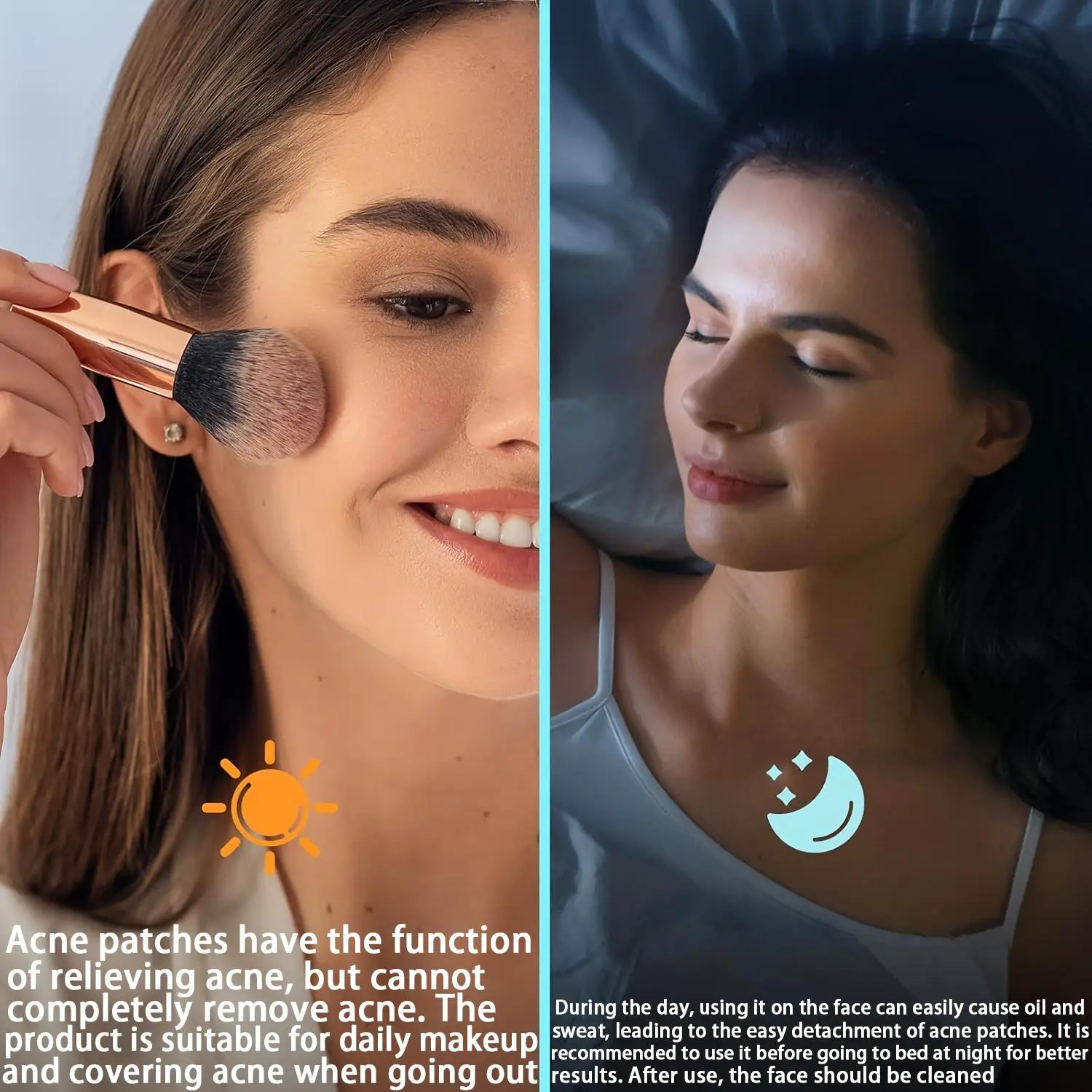 رقع حب الشباب هيدروجيل، 250 قطعة في كل صندوق، رقع حب الشباب للتنظيف العميق، تغطية البثور بشكل فعال، مناسبة لكل من الرجال