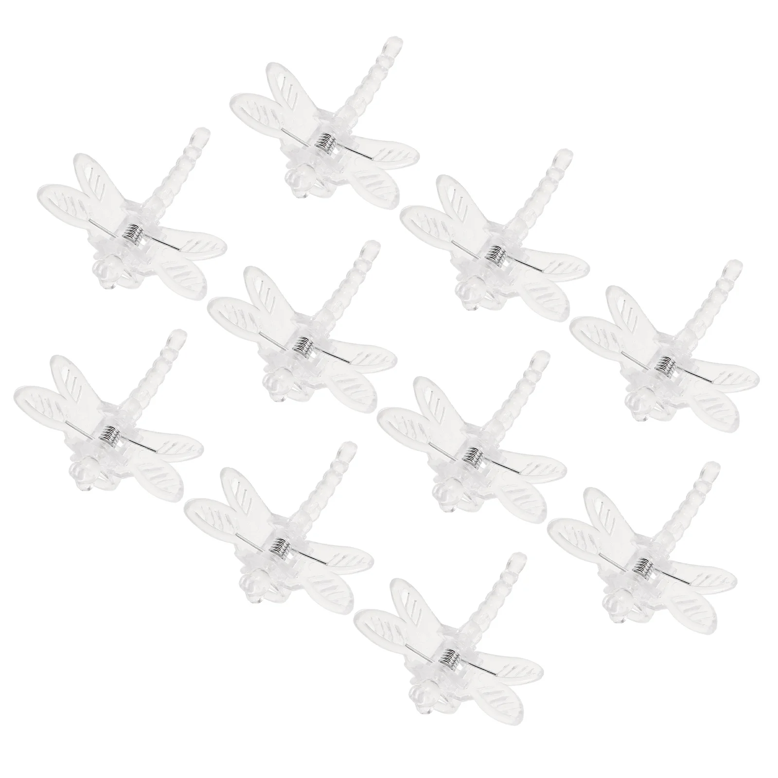 10 قطعة مقاطع جذع الأوركيد واضحة اليعسوب تصميم دعم النبات المشبك لفاصوليا الطماطم الكرمة تسلق زهرة لوازم حديقة #5