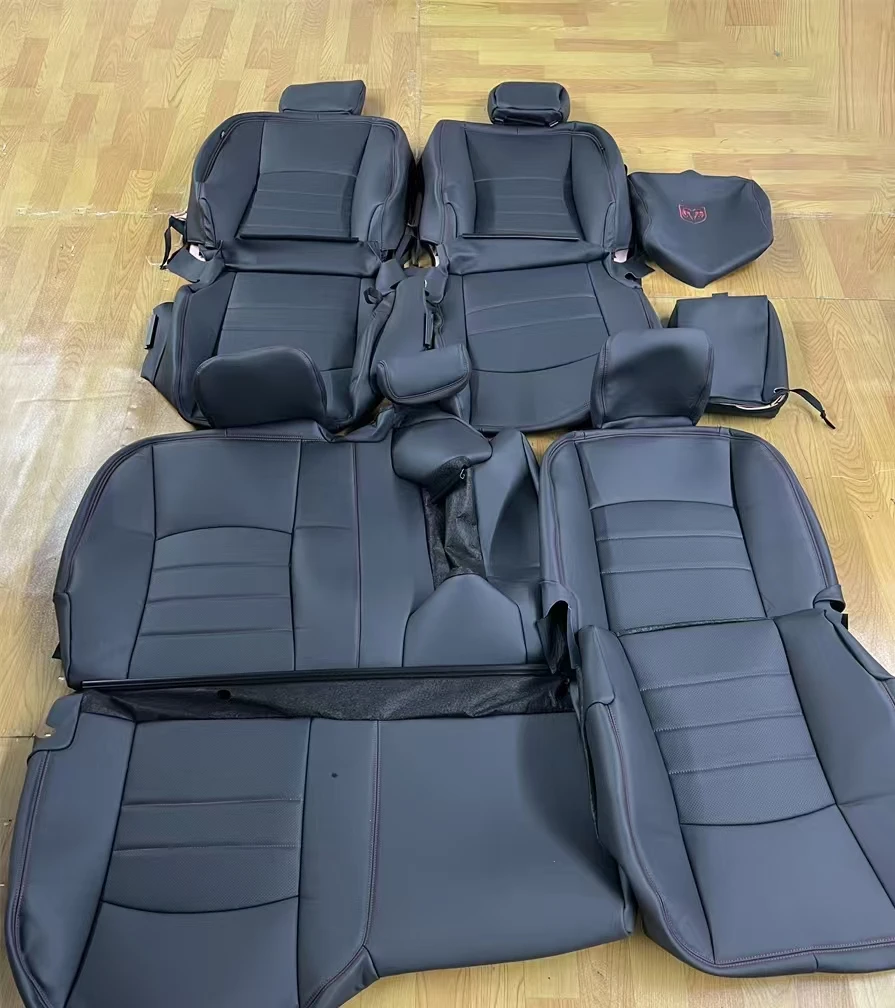 

Fit Car Accessories Seat Covers 5 Seats 3 Seaters Leather For Dodge RAM 1500 RAM 2500 3500 1500 Classic