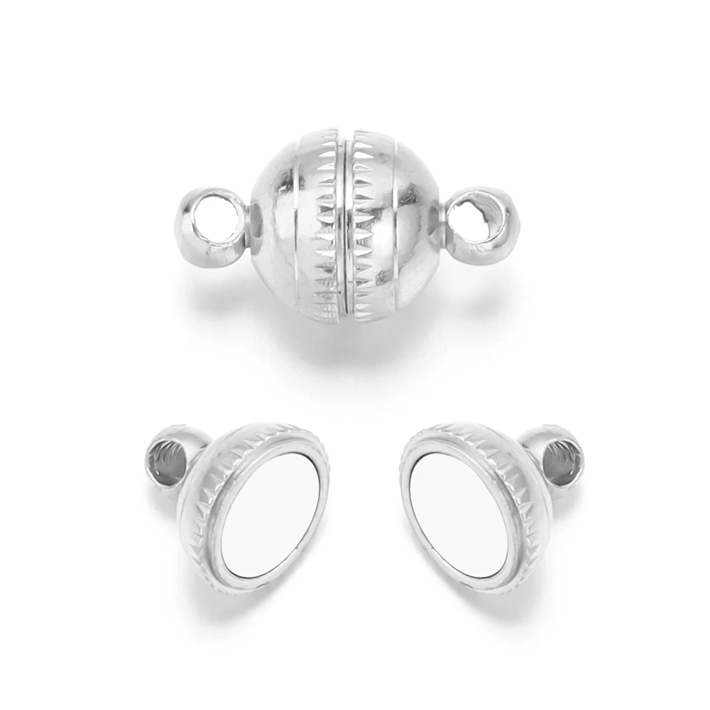 Magnetic Copper Clasps 5Sets Round Copper Clasps