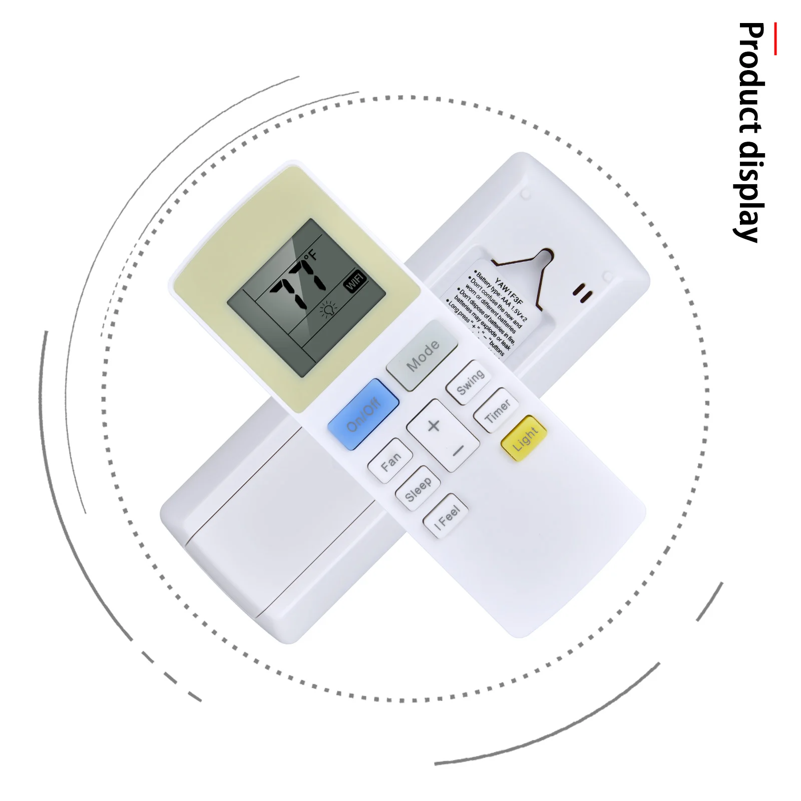 YAW1F3F Fernbedienung kompatibel für TOSOT Fensterklimaanlage 8.000 BTU 10.000 BTU GJC12BR-A3NRNJ1C für GREE Klimaanlage