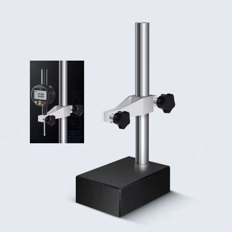 Granite Check Stand Comparator Base Surface Plate & Dial Indicator Holder Gauge