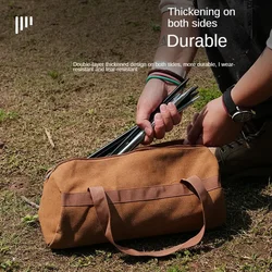 Outdoor camping nail bag, ground nail storage bag, outdoor tool kit, canvas storage and organization bag, camping bag