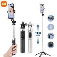 Xiaomi 1.3m Portable Selfie Stick Quadruped Bracket Selfie Tripod with Rechargeable Remote Control for Vlogging, Live Streaming