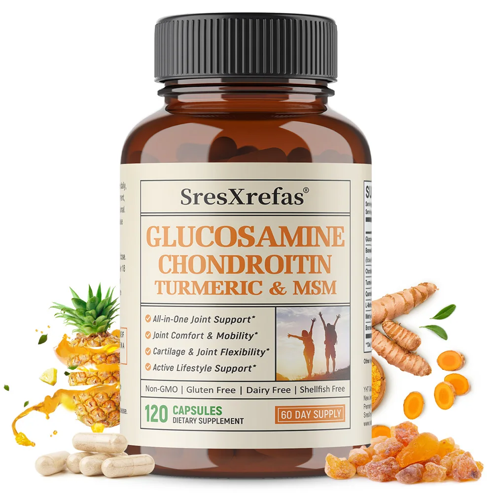 

Glucosamine Chondroitin Extra Strength Capsules Joint Support Antioxidant Immune Support Supplement for Adults