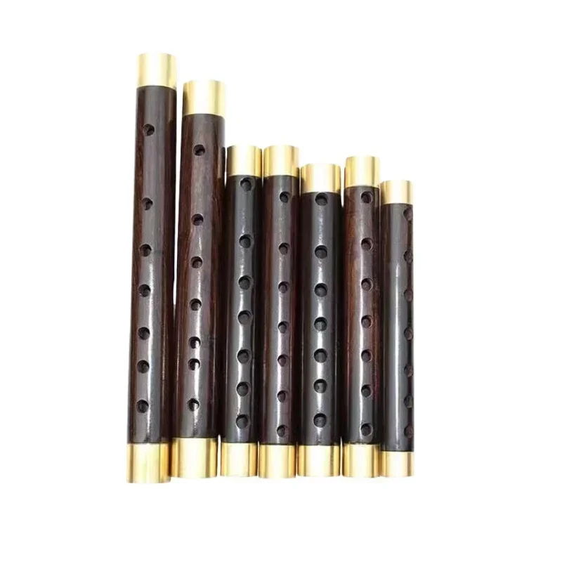 Guanzi-Chinese Woodwind National Musical Instrument Ebony Pipe Flute Easy To Learn with Accessories