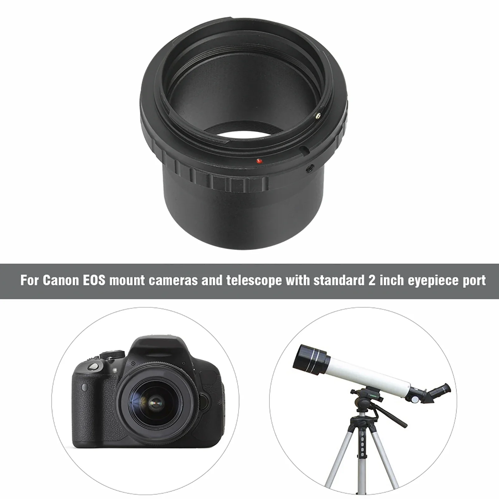 

48mm Aluminium Alloy 2 inch Telescope to For Canon EOS Mount Camera Adapter Ring Suitable for Canon EOS DSLR cameras