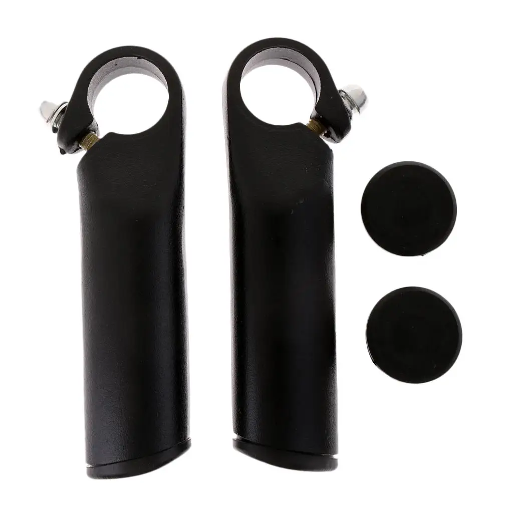 2x Ergonomic Mountain Bike Cycling Handlebar Hand End Bar Grips