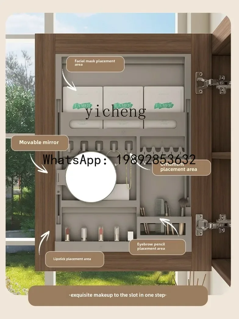 Q6  Walnut Ceramic Integrated Bathroom Cabinet Toilet Bone Line Wash Desk Washbasin Washbasin Cabinet