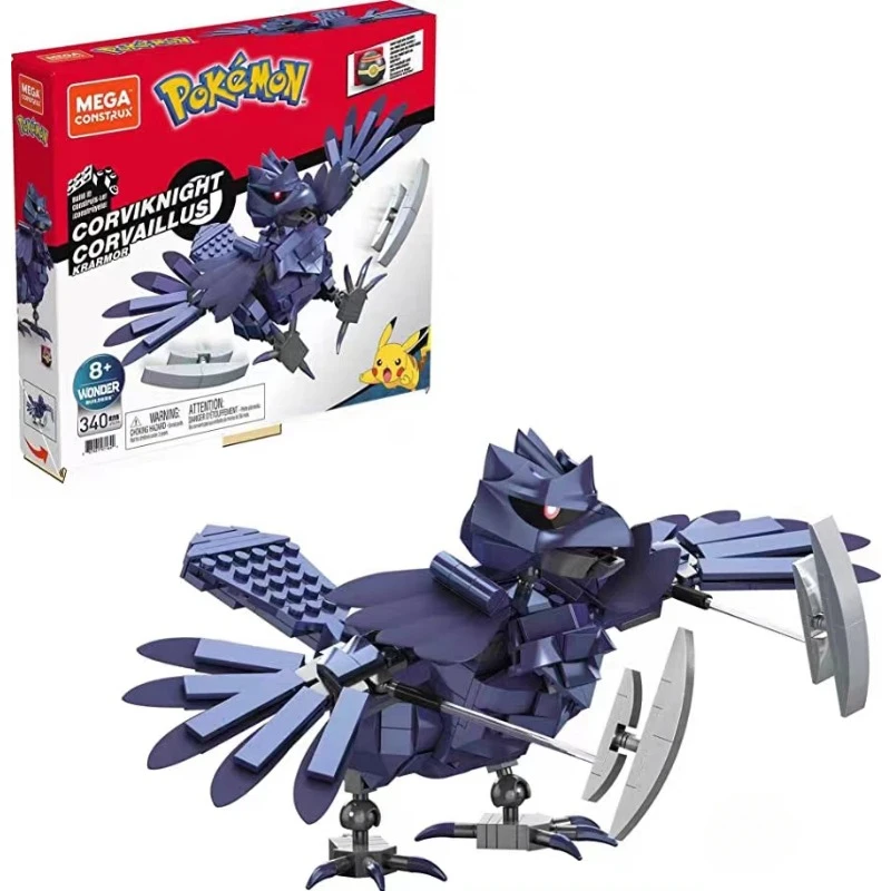 

Pokemon Building Block Pet Spirit Steel Armored Crow Magical Treasure Assembly Block Boy Kawaii Toy Decoration Birthday DIY Gift