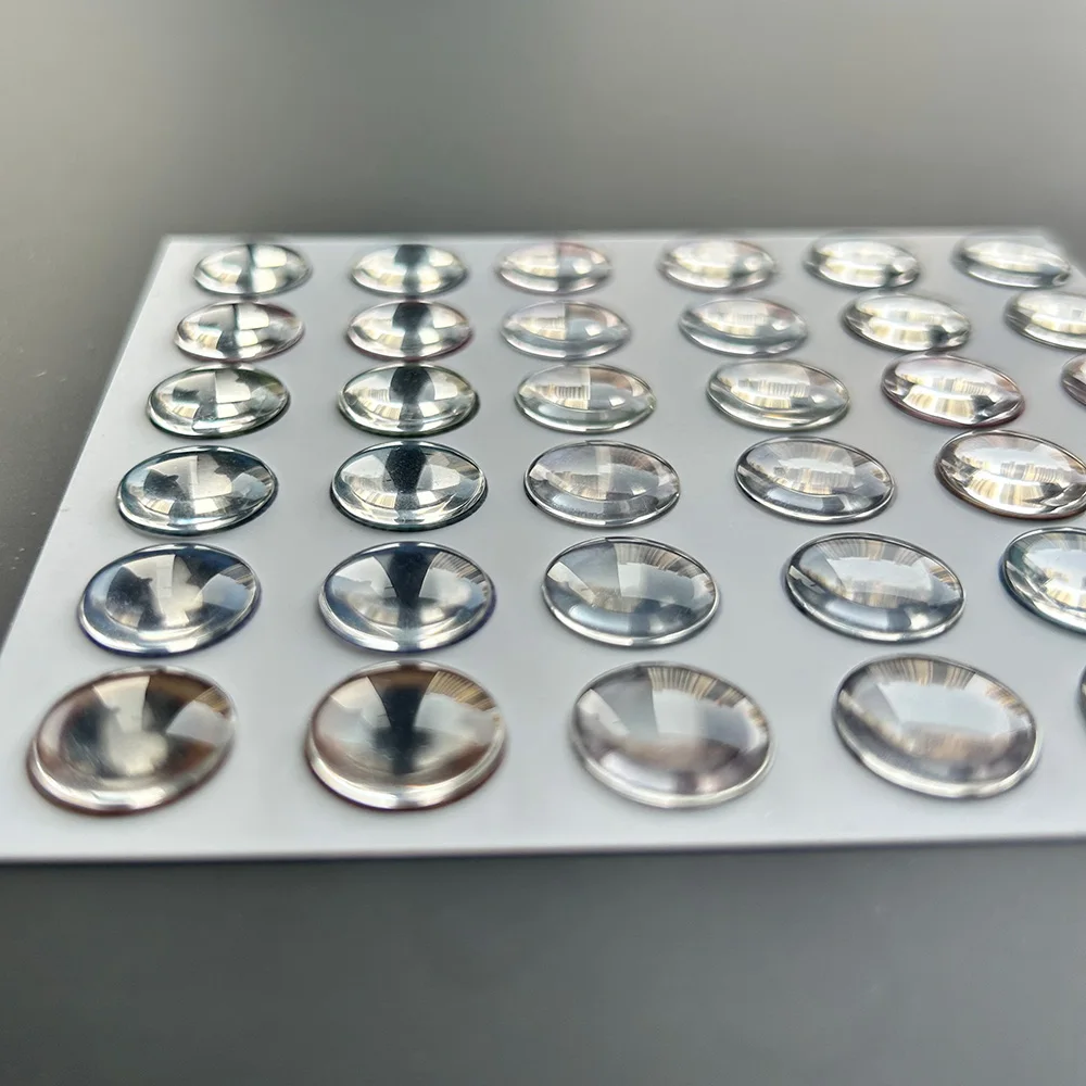 2.2/2.5mm Ultra-Thin 14mm Clear Glass Eye Chips for Blythe Doll Customization,Blythe Accessories