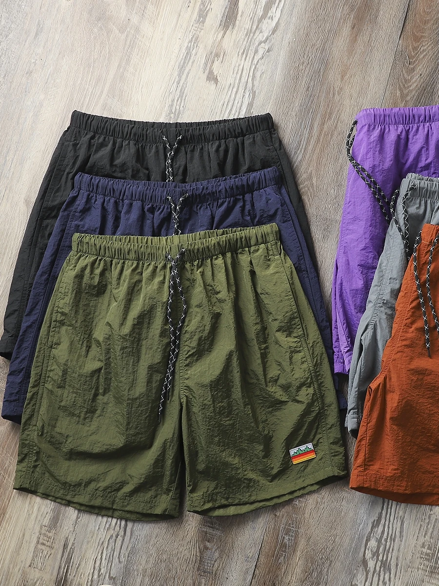 

Мужские легкие дышащие быстросохнущие летние пляжные шорты для активного отдыха, функциональные, водонепроницаемые, спортивные, повседневные, свободного кроя