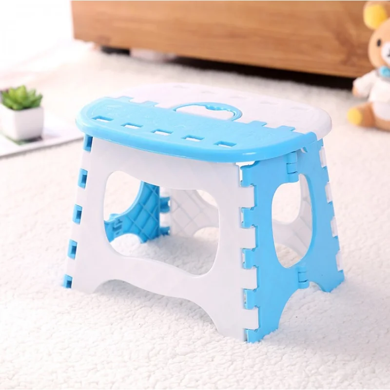 Outdoor Fishing Chair Multifunctional Camping Folding Stool Plastic Hiking Fishing Chair Colorful Small Bench Step Stool For Kid