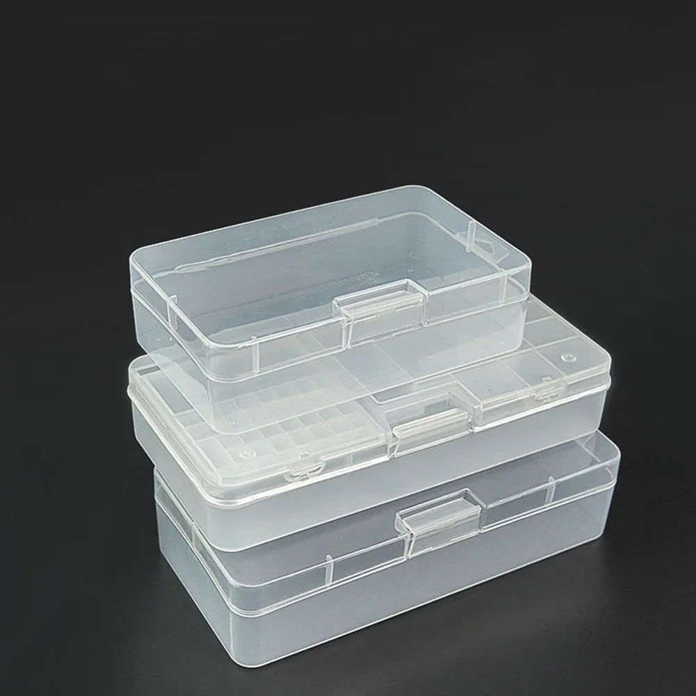 1x Transparent Rectangle PVC Storage Box Screw Holder Case Organizer Container Tool Box Designed Fit For Phone Repair