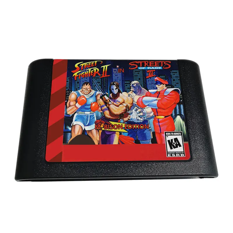 STREETS OF RAGE 2 M BISON EDITION MD Game Card For Mega Drive For Sega Genesis and for original console