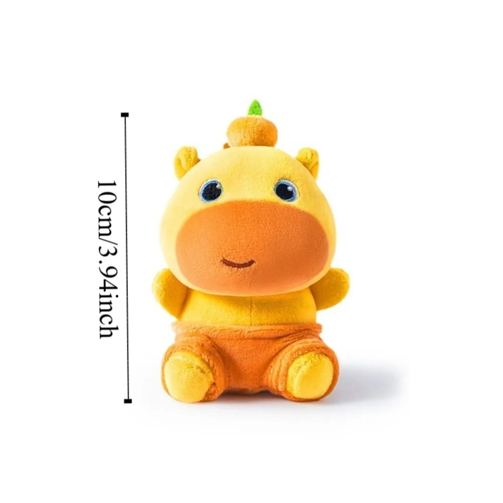 Stuffed Animal Capybara Lulu Keychain Hanging Ornament Car Keychain Plush Capybara Doll Bag Charm 10cm Kapibala Pendants