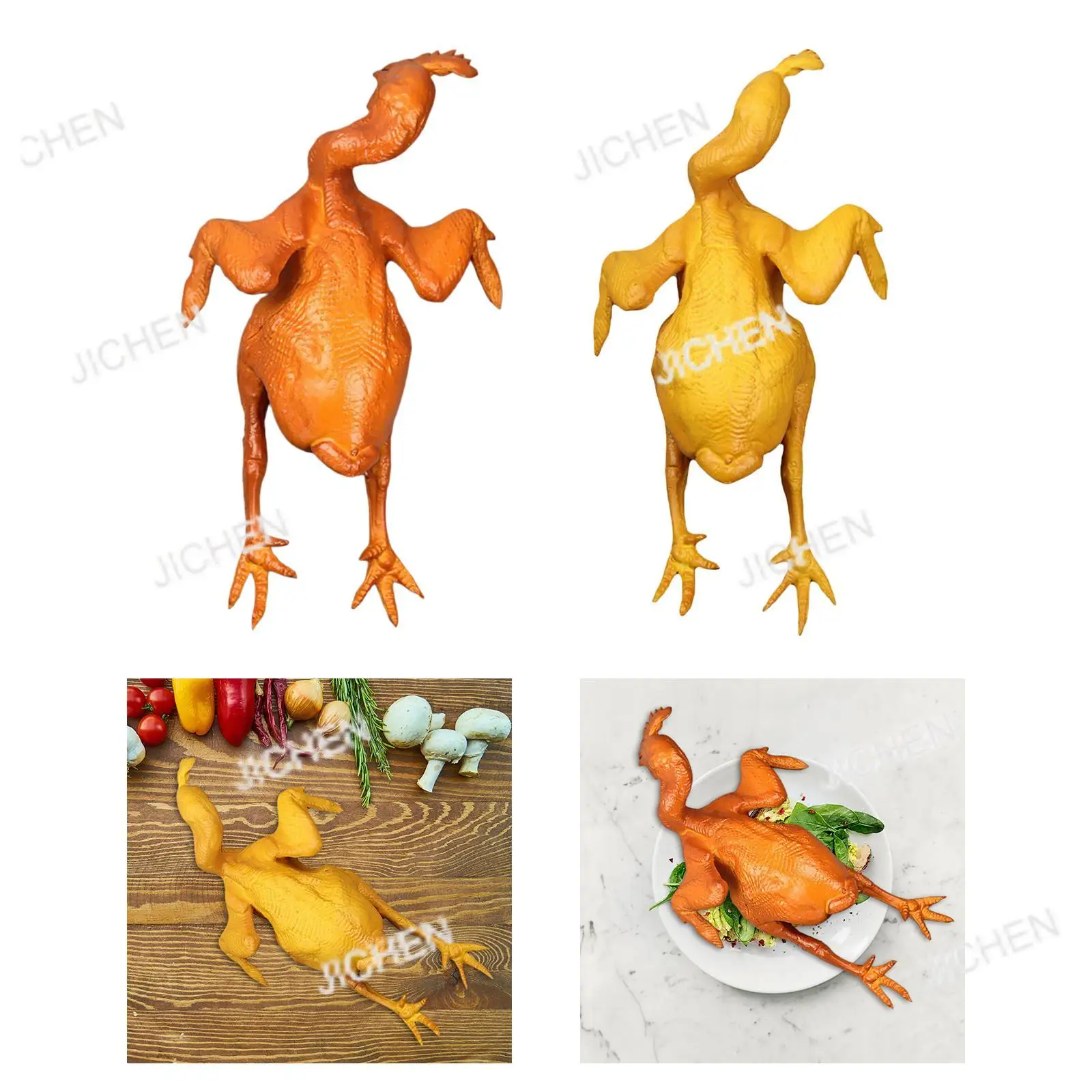 

Neu Roast Chicken Model Fake Food Photography Props Lifelike for Cabinet Decor