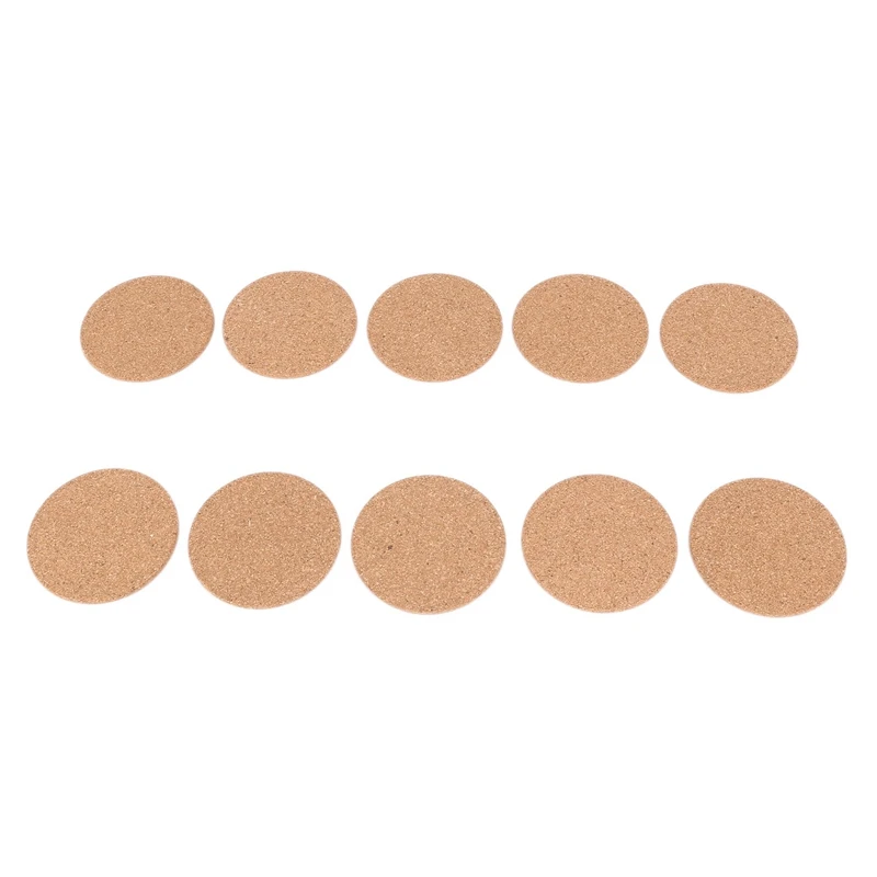 Set Of 40 Cork Bar Drink Coasters - Absorbent And Reusable - 90Mm, 5Mm Thick