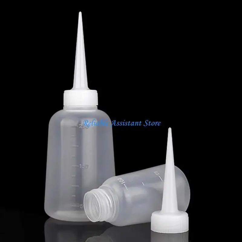 

N58C 4pcs Squeeze Bottles Plastic Nozzle Nozzle Bottle Extrusion Bottle for Glues Oil and Wash Applications in DIY Projects