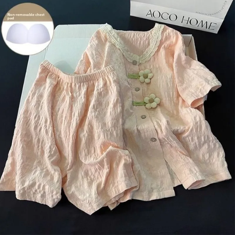 

Женский пижамный комплект с милым принтом собаки, большие размеры, топ и шорты, пижама из 2 предметов, домашняя одежда для сна и отдыха на лето