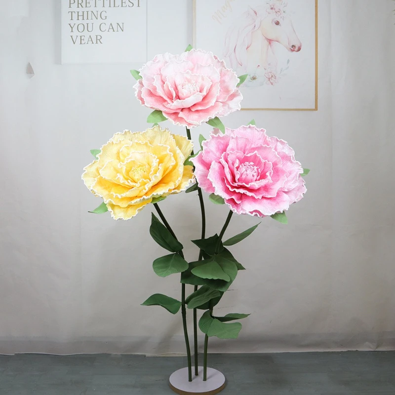 showcase-giant-velvet-peony-shopping-mall-event-decoration-festival-decoration-wedding-decoration-artificial-peony-flower-set