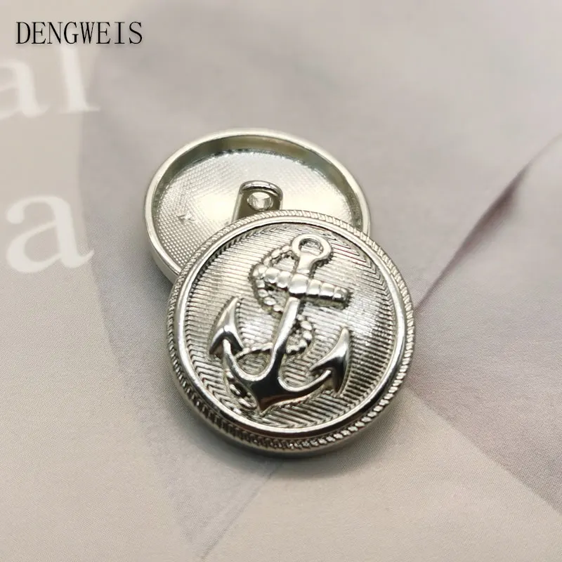 15/18/20/23/25mm Vintage Anchor Design Clothing Sewing Buttons Garment Overcoat Sewing Accessories Buttons for Clothing Crafts