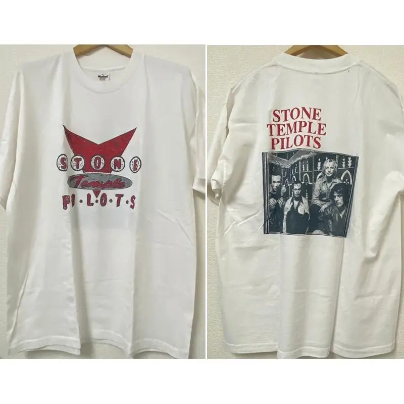 

Stone Temple Pilots 2 Side White Short Sleeve Reprint T Shirt S 5Xl Nh13867