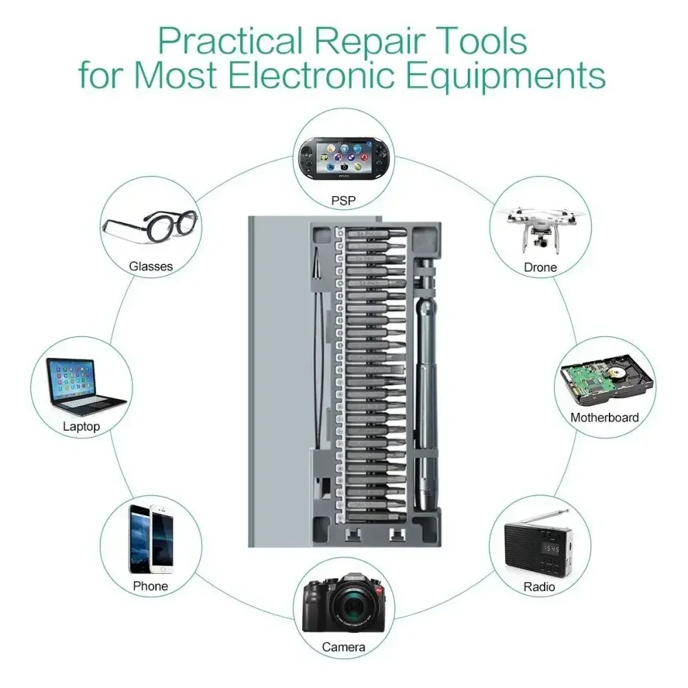 50 in 1 Magnetic Screwdriver Set with Pentalobe Y Tips Torx Phillips for Cell Phone PC Watch Repair Professional Hand Tools Kit