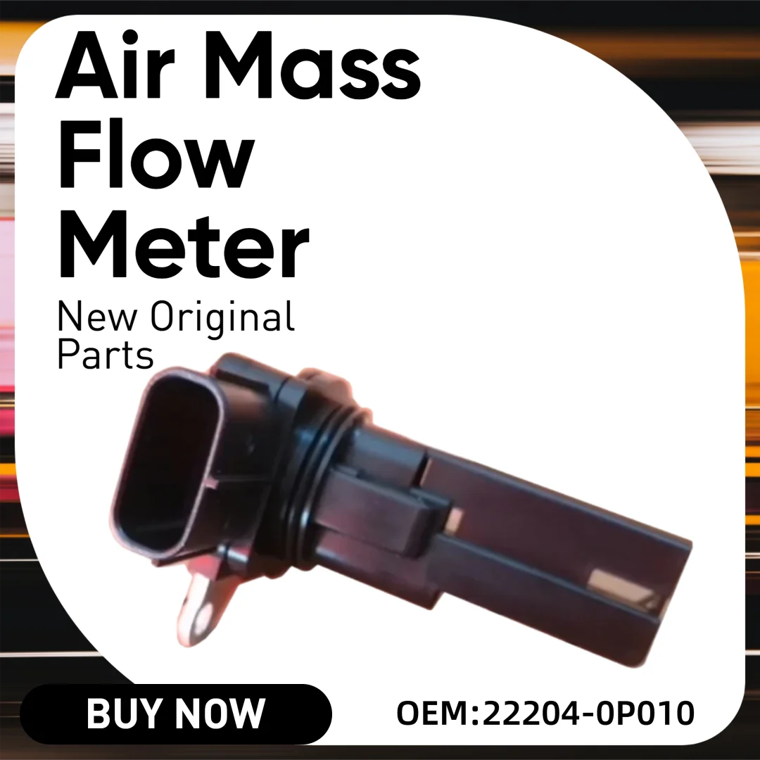 Car Air Quality Flow Meter 5 Pin Connector 22204-0P010 New Original Part Compatible for Toyota RAV 4 SIENNA Lexus IS II RX