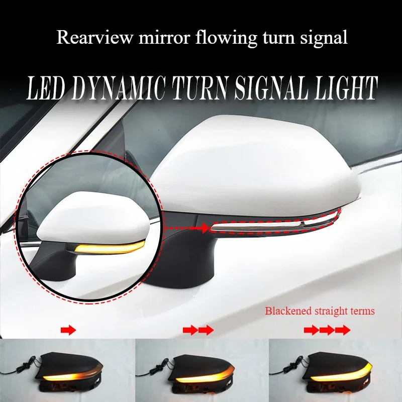 

For Toyota Camry Prius XW50 Hybrid Avalon rearview mirrors, yellow flowing water turn signals