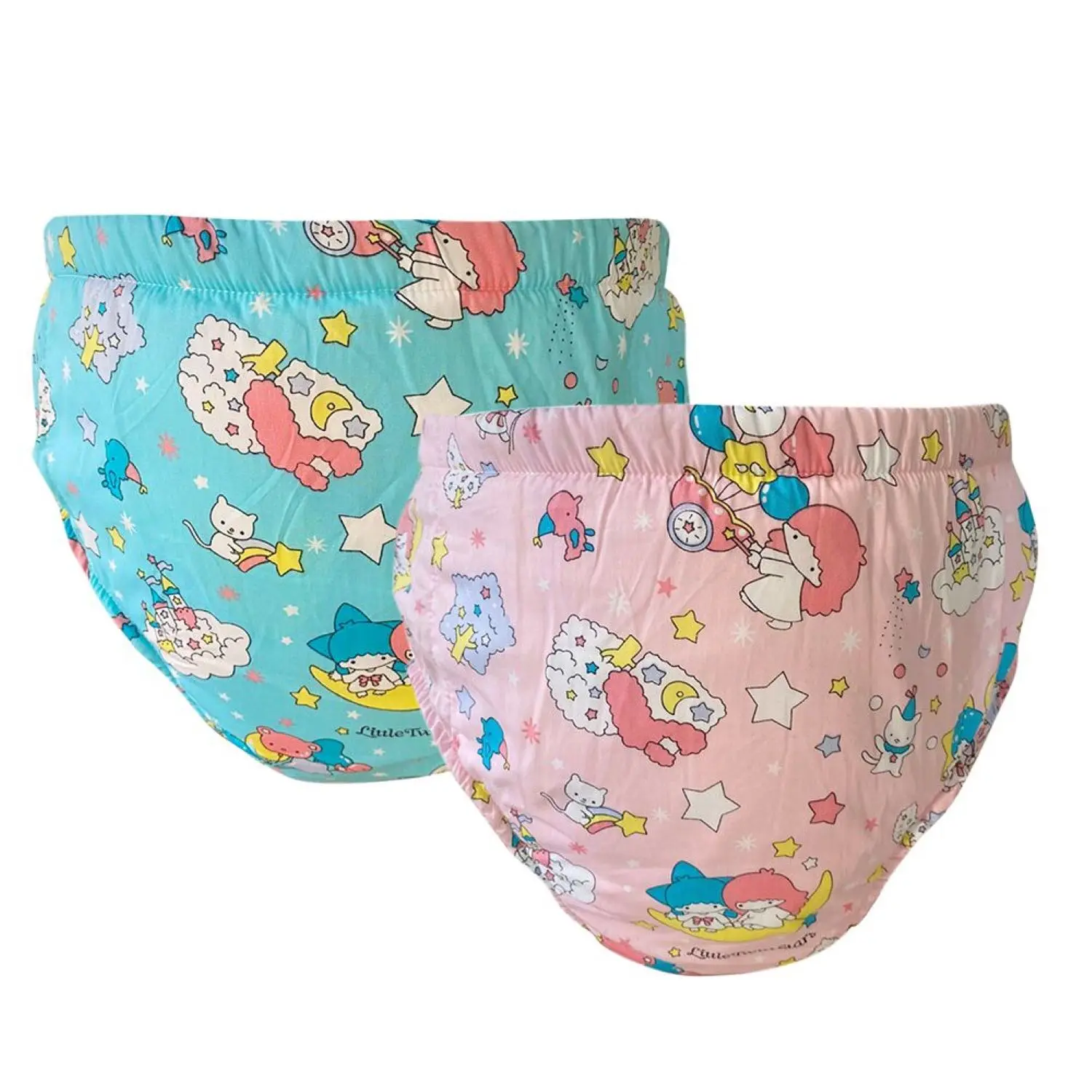 2 Packs Adult Training Pants Waterproof ABDL Diaper Incontinence Protection Nappy Pad Briefs Potty Underwear