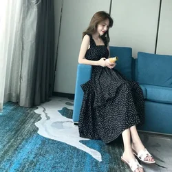 Women Dresses Strap Chiffon Dress Women's Dress Summer Long Skirt Vestido De Mujer