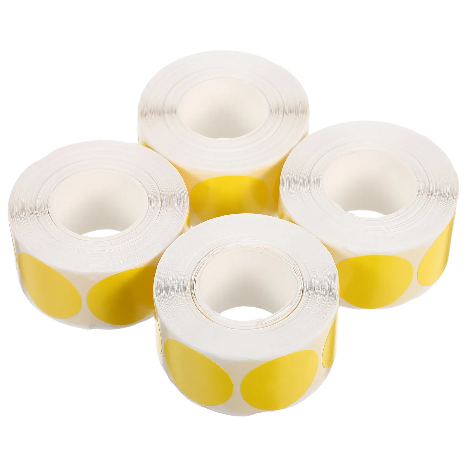 

1000Pcs Blank Round Dot Stickers 1 Inch Yellow Strong Adhesive Coding Labels Writable for Color Coding Garage Sale Inventory
