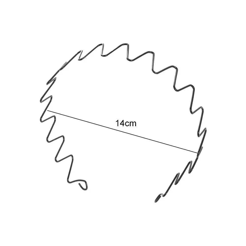 Elegnat Cross Wave Shape Headband Double Layer Simple Thin Metal Hair Hoop Korean Style Elastic Men Hair Bands Wash Face